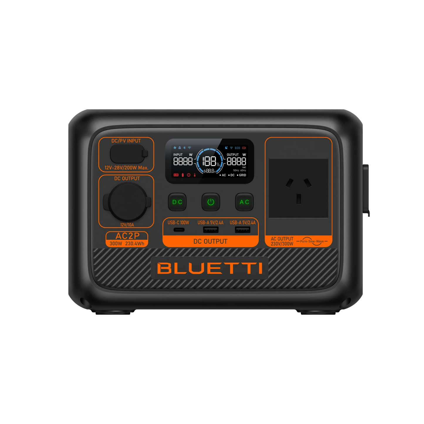 BLUETTI AC2P Portable Power Station | 300W 230.4Wh