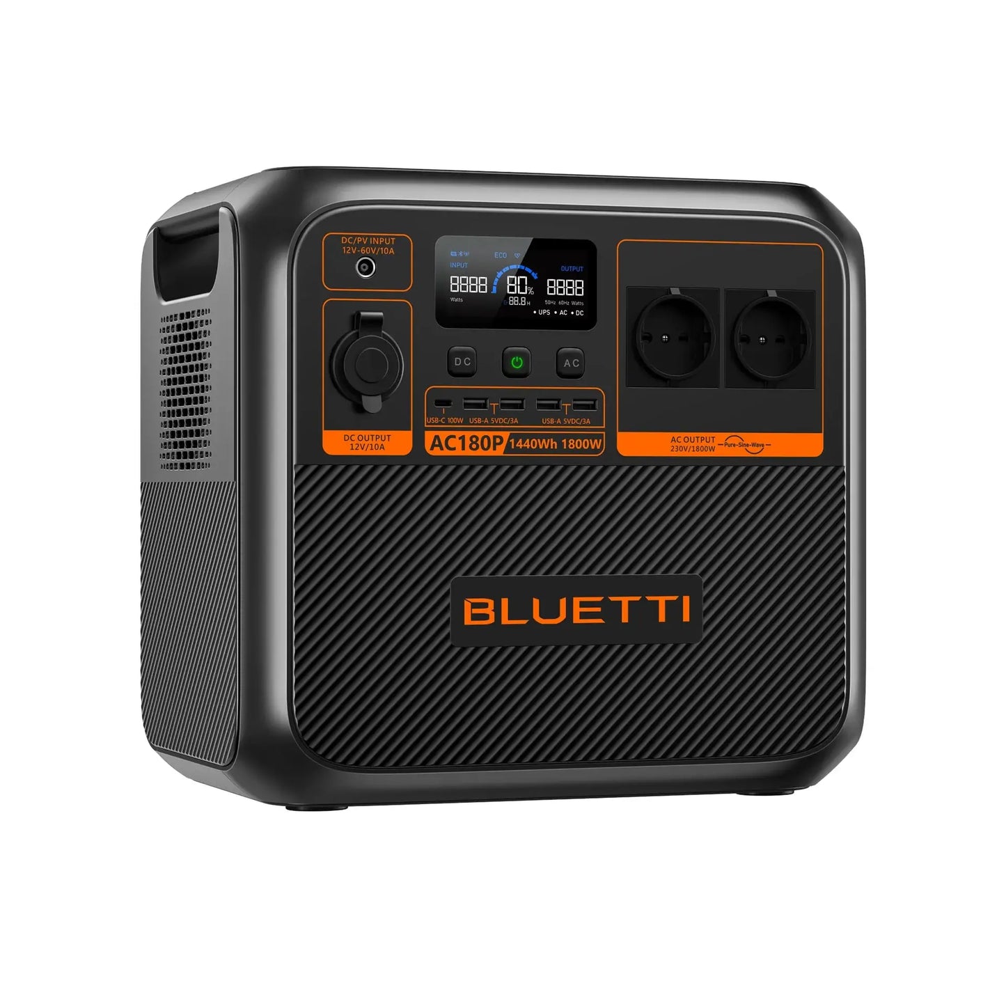 BLUETTI AC180P Solar Portable Power Station | 1,800W 1,440Wh