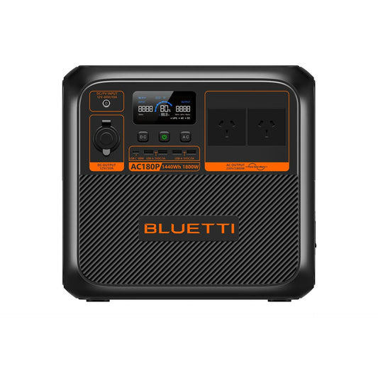 BLUETTI AC180P 1,800W Eco-Friendly Solar 1,440Wh Portable Power Station