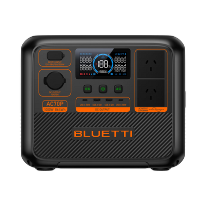 BLUETTI AC70P Portable Power Station | 1000W 864Wh