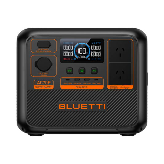 BLUETTI AC70P 1000W Turbo Charging 864Wh Portable Power Station