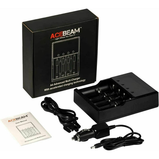 ACEBEAM Advanced Universal 4-Bay Fast Multi-Battery Charger